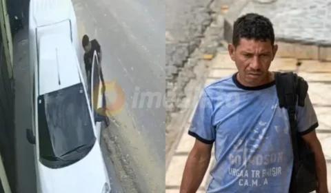 Veja o vídeo: ‘Boa Pinta’ troca de camisa após furtar celular de dentro de veículo no bairro Aleixo