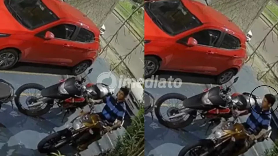 VEJA VÍDEO: Câmera registra moto sendo furtada por criminoso durante a madrugada em frente à residência na zona leste de Manaus