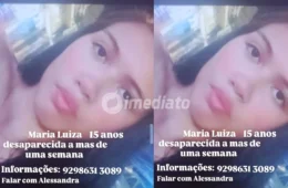 Adolescente de 15 anos desaparece após sair de casa para bar na avenida Itaúba; mãe faz apelo por informações