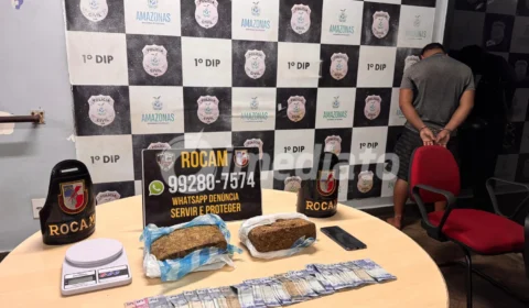 Homem é detido após ROCAM apreender drogas dentro de adega no bairro Mundo Novo, em Manaus