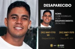 Polícia divulga imagem de homem desaparecido no bairro Raiz e pede ajuda da população em Manaus