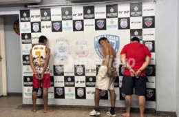 Trio é preso com drogas e dinheiro durante ação policial no bairro Armando Mendes; foragido do Pará está entre os detidos