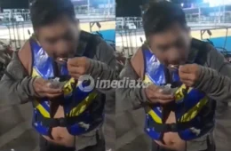 VÍDEO: Mototaxista é filmado consumindo ‘substância suspeita’ antes de pilotar moto em Manaus