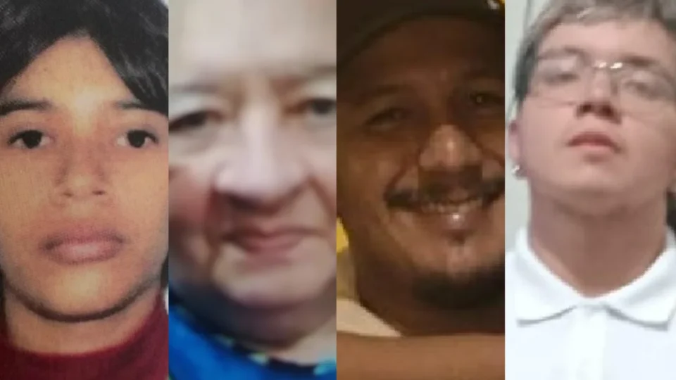 PC-AM divulga imagens de adolescente, idosa e dois homens desaparecidos em diferentes bairros de Manaus