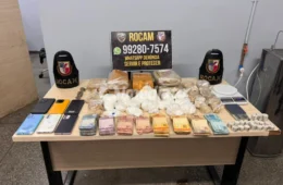 Casal é preso com drogas, balanças e mais de R$ 6 mil durante ação da Rocam em Manaus