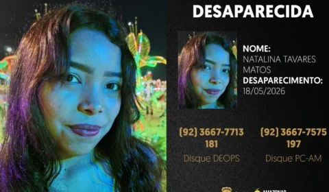 PC-AM divulga imagem e pede ajuda para localizar jovem desaparecida no bairro Mauazinho, em Manaus