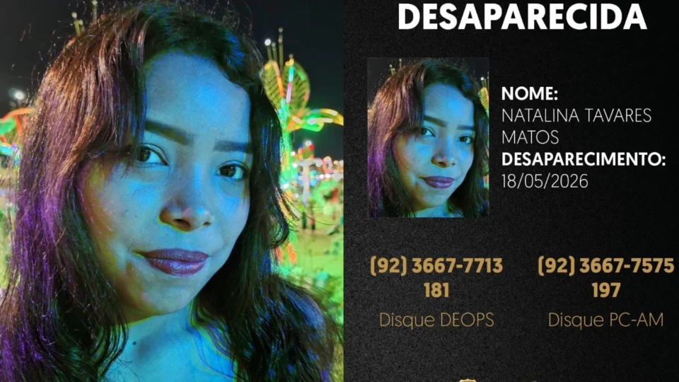 PC-AM divulga imagem e pede ajuda para localizar jovem desaparecida no bairro Mauazinho, em Manaus