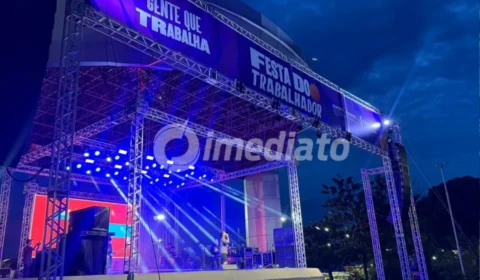 Festa do Trabalhador no Anfiteatro da Ponta Negra reúne multidão em megaevento musical em Manaus