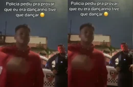 VEJA VÍDEO: Influencer improvisa dança no meio da rua para provar que é dançarino durante abordagem policial em Manaus