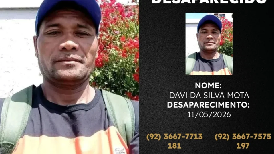 PC-AM divulga imagem de homem de 42 anos desaparecido após sair de casa no bairro Tarumã