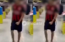 VÍDEO: Mulher acusa homem de importunação sexual em supermercado de Manaus e pede ajuda para impedir a fuga do suspeito