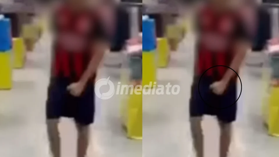 VÍDEO: Mulher acusa homem de importunação sexual em supermercado de Manaus e pede ajuda para impedir a fuga do suspeito