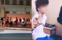 VÍDEO: Alunos e pais acendem velas em frente à escola após ataque a tiros cometido por adolescente que deixou mortos em Rio Branco