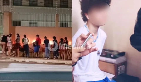 VÍDEO: Alunos e pais acendem velas em frente à escola após ataque a tiros cometido por adolescente que deixou mortos em Rio Branco
