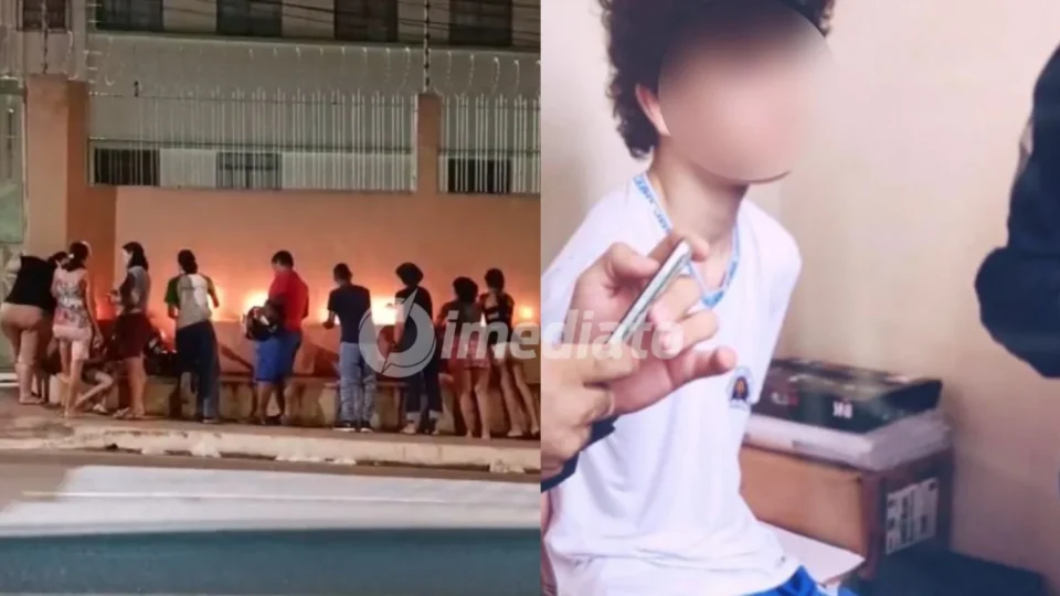 VÍDEO: Alunos e pais acendem velas em frente à escola após ataque a tiros cometido por adolescente que deixou mortos em Rio Branco