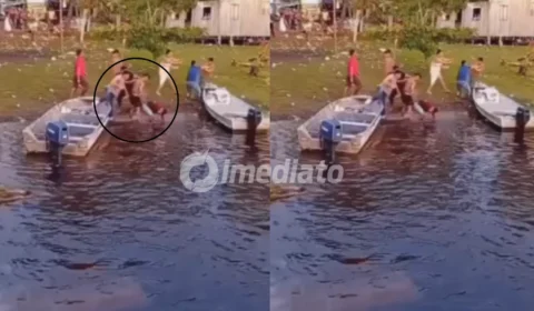 VEJA VÍDEO: Briga generalizada e tentativa de afogamento marcam comemoração do Dia das Mães em comunidade rural de Manicoré
