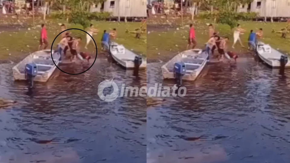 VEJA VÍDEO: Briga generalizada e tentativa de afogamento marcam comemoração do Dia das Mães em comunidade rural de Manicoré