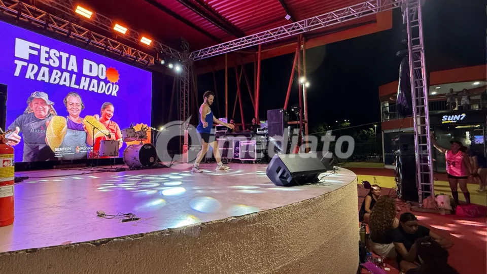 Festa do trabalhador anima Ponta Negra com fit dance, gastronomia e shows em Manaus