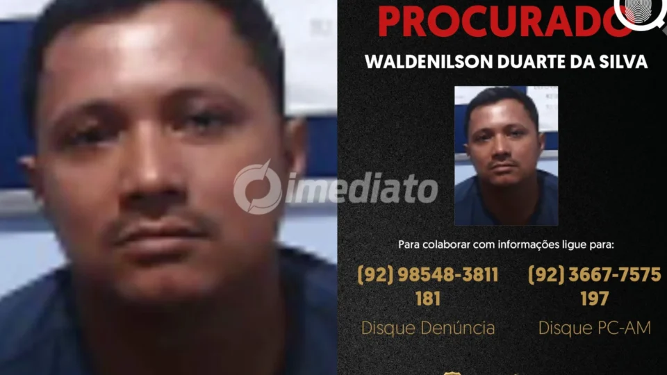 Polícia Civil divulga imagem de homem procurado por estupro de vulnerável contra criança de 11 anos, em Beruri