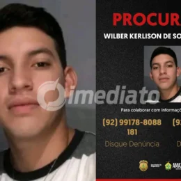 PC-AM divulga imagem de homem procurado por agredir ex-companheira com socos no rosto no interior do Amazonas
