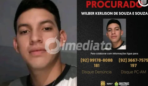 PC-AM divulga imagem de homem procurado por agredir ex-companheira com socos no rosto no interior do Amazonas