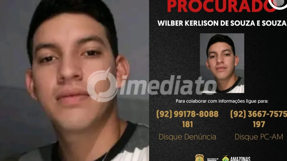 PC-AM divulga imagem de homem procurado por agredir ex-companheira com socos no rosto no interior do Amazonas