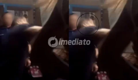 VÍDEO: Suposto policial militar agride mulher e homem algemado durante abordagem em Eirunepé, no interior do Amazonas