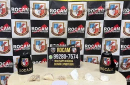 ROCAM prende homem em flagrante por tráfico de drogas no bairro Jorge Teixeira