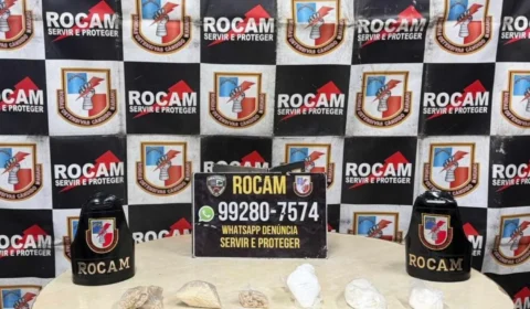 ROCAM prende homem em flagrante por tráfico de drogas no bairro Jorge Teixeira