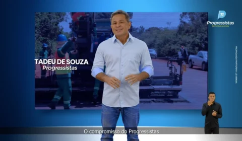 Tadeu de Souza vira destaque em propaganda do PP no Dia do Trabalhador
