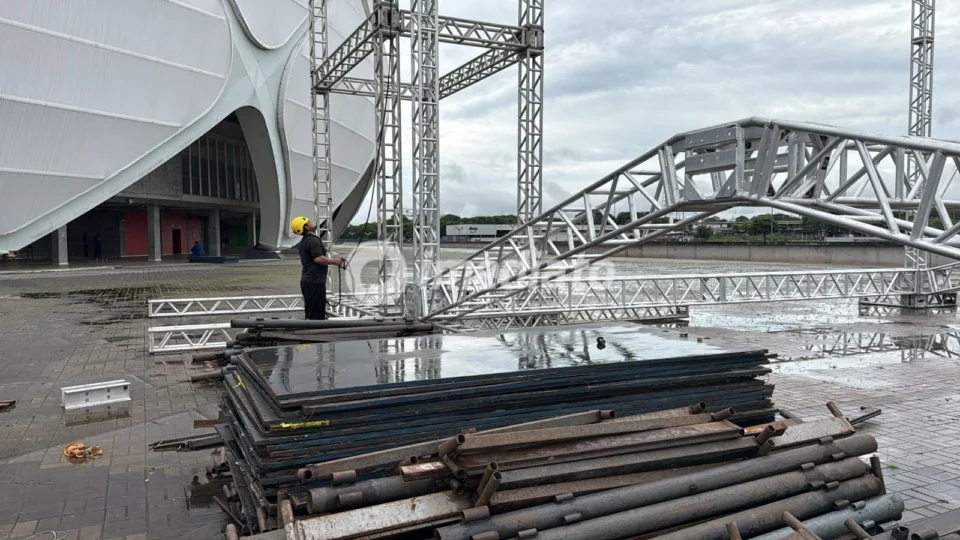 Arena da Amazônia inicia montagem de palco para o Norte Bumbás