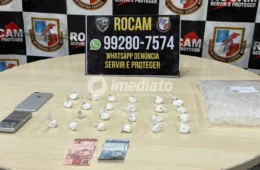 Suspeito de tráfico é detido com drogas no bairro Alvorada