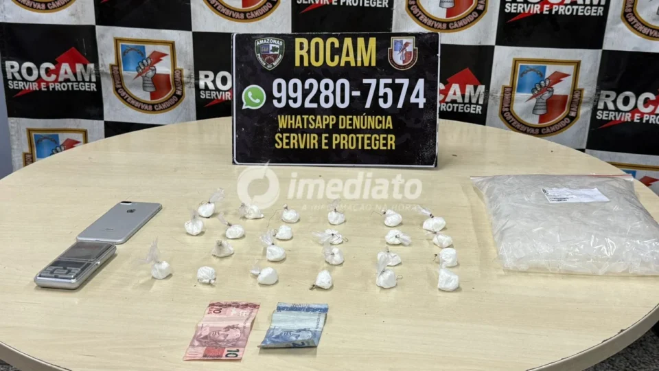 Suspeito de tráfico é detido com drogas no bairro Alvorada