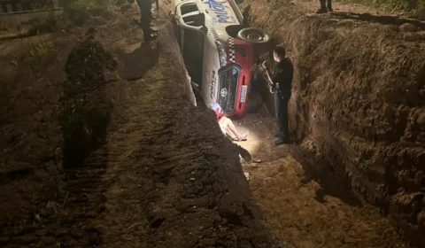 Perseguição termina em acidente em Marabá, no Pará.