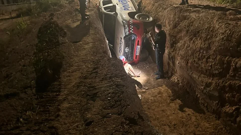Perseguição termina em acidente em Marabá, no Pará.