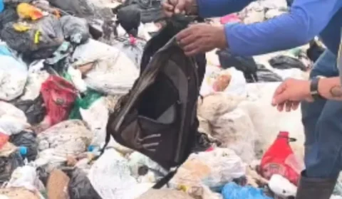 VEJA VÍDEO: recém-nascida é encontrada dentro de mochila em lixão no interior do AM