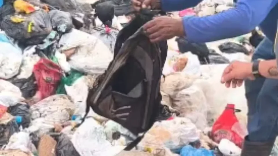 VEJA VÍDEO: recém-nascida é encontrada dentro de mochila em lixão no interior do AM