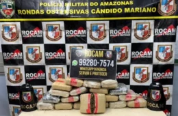 Rocam apreende 20 quilos de skunk em casa no bairro Alvorada, em Manaus