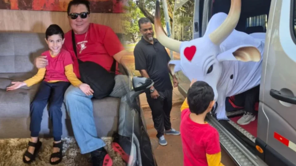 VÍDEO: Menino com Transtorno do Espectro Autista realiza sonho e conhece o Boi Garantido em encontro emocionante em Brasília