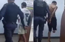 VEJA VÍDEO: Homem sem uma das pernas e comparsa são presos por roubo de celulares no interior do Amazonas