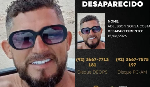Polícia Civil divulga imagem de homem desaparecido no bairro Lago Azul e pede ajuda da população para localizá-lo em Manaus