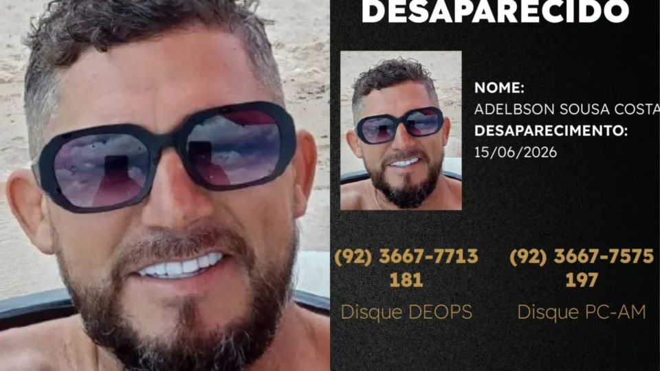 Polícia Civil divulga imagem de homem desaparecido no bairro Lago Azul e pede ajuda da população para localizá-lo em Manaus