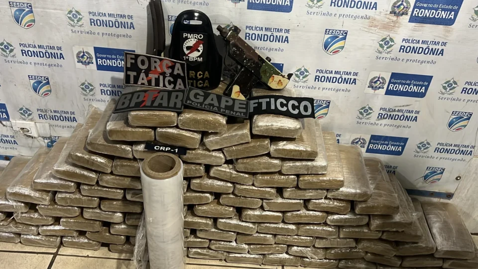 Operação apreende mais de 100 quilos de drogas em Porto Velho