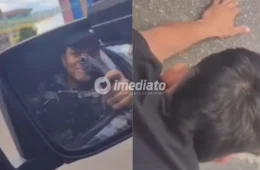 VEJA VÍDEO: Homem ignora ordem de parada da Polícia Militar, tenta fugir e é preso com tabletes de cocaína em Manaus