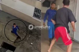 VEJA: Vídeo mostra trabalhador fazendo ameaças a suspeito antes de ser morto a facadas em condomínio de Manaus