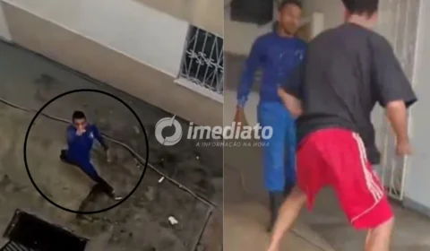 VEJA: Vídeo mostra trabalhador fazendo ameaças a suspeito antes de ser morto a facadas em condomínio de Manaus