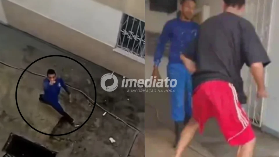 VEJA: Vídeo mostra trabalhador fazendo ameaças a suspeito antes de ser morto a facadas em condomínio de Manaus