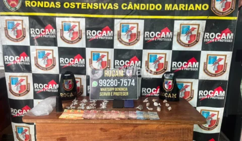 Casal é preso com 70 porções de drogas durante operação da ROCAM no interior do Amazonas