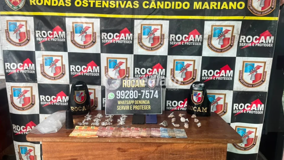 Casal é preso com 70 porções de drogas durante operação da ROCAM no interior do Amazonas