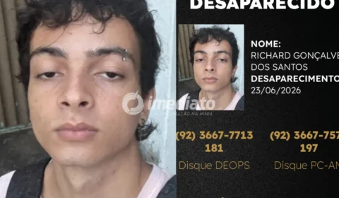 Polícia Civil divulga imagem de jovem de 20 anos desaparecido no bairro Colônia Terra Nova e pede apoio da população 